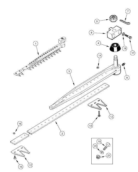 1970504C6 - секция подрезающих ножей